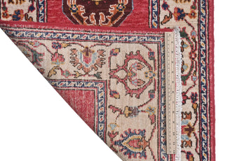 Handwoven Dehbaft Oriental rug by Orientmattor, classic carpet with intricate patterns, measuring 181 x 60 cm.