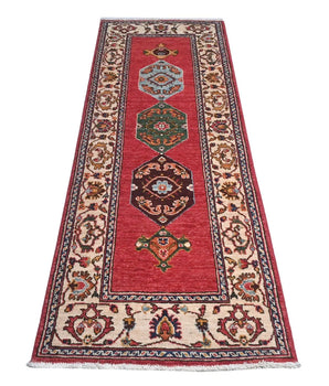Handknuten Dehbaft Oriental handwoven carpet, 185x60 cm, classic design from Orientmattor, detailed floral patterns and rich colors.