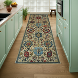 Handknuten Dehbaft Oriental rug by Orientmattor, classic carpet with intricate patterns, measuring 239 x 88 cm.