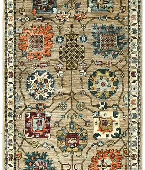 Handwoven Dehbaft Oriental rug by Orientmattor, 240x85 cm, featuring intricate traditional patterns and rich colors.