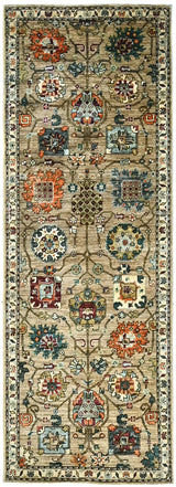 Handwoven Dehbaft Oriental rug by Orientmattor, 240x85 cm, featuring intricate traditional patterns and rich colors.