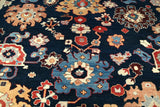 Orientmattor handwoven Dehbaft Oriental classic carpet, 298x248 cm, detailed traditional design in natural fibers.