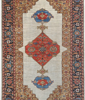 Orientmattor Dehbaft Oriental handwoven rug, classic carpet in 299x161 cm, detailed traditional design.