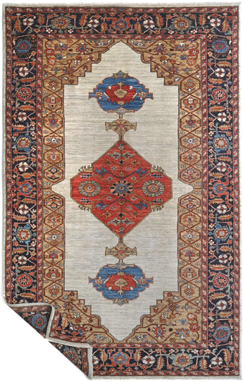 Classic Orientmattor Dehbaft Oriental handwoven rug, 299 x 161 cm, with intricate traditional patterns and rich colors.