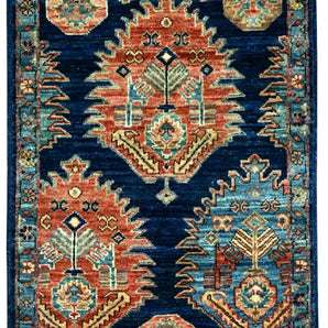 Handknuten Matta Dehbaft Oriental 89 x 63 cm Nr. 65600 - Orientmattor
