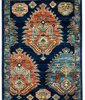 Handknuten Matta Dehbaft Oriental 89 x 63 cm Nr. 65600 - Orientmattor