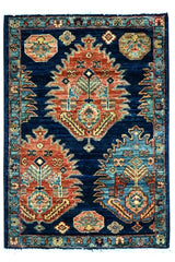 Handknuten Matta Dehbaft Oriental 89 x 63 cm Nr. 65600 - Orientmattor