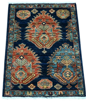 Handknuten Matta Dehbaft Oriental 89 x 63 cm Nr. 65600 - Orientmattor