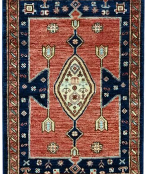 Handknuten Matta Dehbaft Oriental 90 x 64 cm Nr. 65598 - Orientmattor