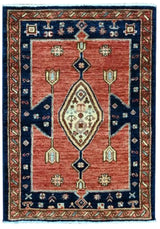 Handknuten Matta Dehbaft Oriental 90 x 64 cm Nr. 65598 - Orientmattor