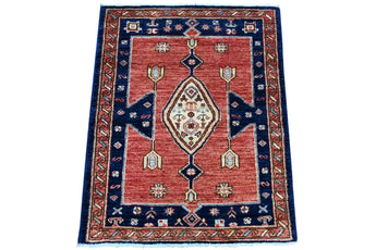 Handknuten Matta Dehbaft Oriental 90 x 64 cm Nr. 65598 - Orientmattor