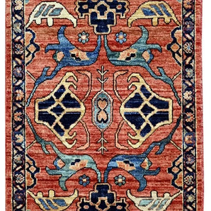Handknuten Matta Dehbaft Oriental 95 x 70 cm Nr. 65602 - Orientmattor