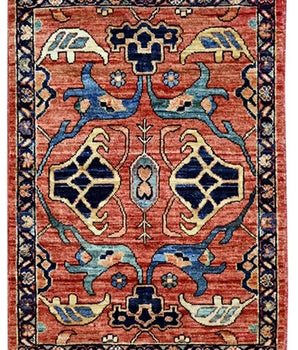 Handknuten Matta Dehbaft Oriental 95 x 70 cm Nr. 65602 - Orientmattor