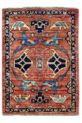 Handknuten Matta Dehbaft Oriental 95 x 70 cm Nr. 65602 - Orientmattor