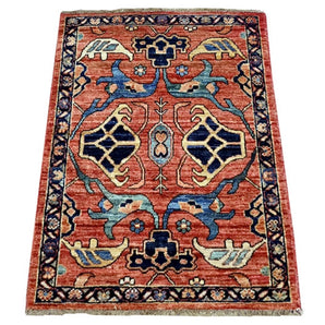 Handknuten Matta Dehbaft Oriental 95 x 70 cm Nr. 65602 - Orientmattor