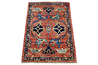 Handknuten Matta Dehbaft Oriental 95 x 70 cm Nr. 65602 - Orientmattor