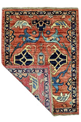 Handknuten Matta Dehbaft Oriental 95 x 70 cm Nr. 65602 - Orientmattor