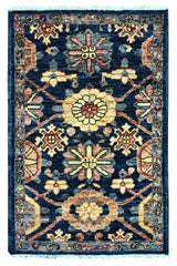 Handknuten Matta Dehbaft Oriental 96 x 65 cm Nr. 65601 - Orientmattor