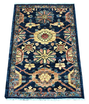 Handknuten Matta Dehbaft Oriental 96 x 65 cm Nr. 65601 - Orientmattor