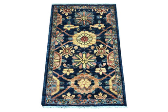 Handknuten Matta Dehbaft Oriental 96 x 65 cm Nr. 65601 - Orientmattor