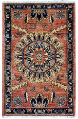 Handknuten Matta Dehbaft Oriental 97 x 63 cm Nr. 65604 - Orientmattor