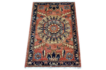 Handknuten Matta Dehbaft Oriental 97 x 63 cm Nr. 65604 - Orientmattor