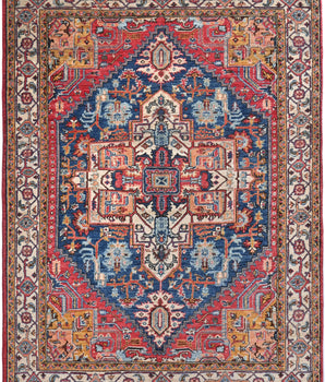 Orientmattor Handknuten Farahan Oriental rug, 201x150 cm, classic patterned carpet with intricate design and rich colors.