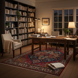 Handwoven Farahan Oriental rug by Orientmattor, classic 201x150 cm carpet with intricate patterns and rich colors.