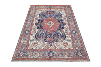 Orientmattor Handknuten Farahan Oriental rug in classic style, 245x172 cm with intricate patterns and rich colors.
