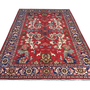 Orientmattor classic handwoven Farahan oriental rug, 274 x 183 cm, detailed traditional carpet with intricate patterns.