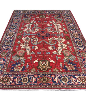 Orientmattor classic handwoven Farahan oriental rug, 274 x 183 cm, detailed traditional carpet with intricate patterns.