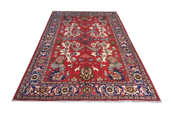 Orientmattor classic handwoven Farahan oriental rug, 274 x 183 cm, detailed traditional carpet with intricate patterns.