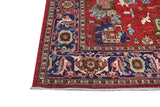 Orientmattor handknuten Farahan Oriental carpet, 274 x 183 cm, showcasing intricate traditional patterns and rich colors.
