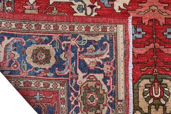 Orientmattor Handknuten Farahan Oriental rug, classic style, 274x183 cm, detailed woven pattern on soft, durable wool.