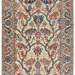 Orientmattor handknuten Farahan Oriental carpet, 286x181 cm, showcasing intricate patterns and rich traditional design.