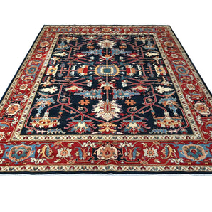 Handwoven Farahan Oriental rug from Orientmattor, classic carpet with intricate patterns, measuring 294 x 244 cm.