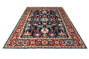 Handwoven Farahan Oriental rug from Orientmattor, classic carpet with intricate patterns, measuring 294 x 244 cm.