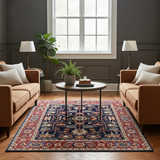 Handwoven Farahan Oriental rug in classic design, 294 x 244 cm, featuring intricate patterns and rich colors from Orientmattor.