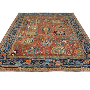 Orientmattor Handknuten Farahan Oriental rug, 301 x 249 cm, classic carpet with intricate patterns and rich colors.