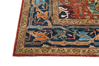 Orientmattor handknuten Farahan Oriental carpet, 301x249 cm, showcasing intricate traditional patterns and rich colors.