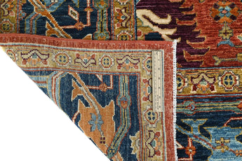 Orientmattor Handknuten Farahan Oriental rug, 301 x 249 cm, classic carpet with intricate pattern and rich colors.