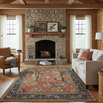 Orientmattor classic handknuten Farahan Oriental rug, 301x249 cm with intricate patterns and rich colors, traditional carpet design.