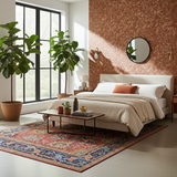 Orientmattor Farahan Oriental handknuten rug, classic design, 301 x 249 cm, detailed patterns in warm tones.