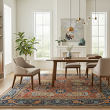 Orientmattor handknuten Farahan Oriental carpet, classic design, 301 x 249 cm with intricate patterns and rich colors.