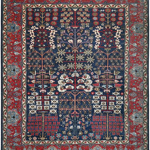 Orientmattor Handknuten Farahan Oriental carpet, classic design in 303x248 cm, detailed woven pattern and rich colors.