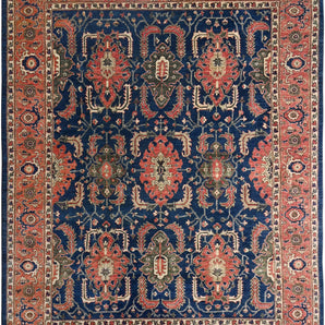 Handknuten Farahan Oriental carpet, classic design, 343x267 cm, by Orientmattor with intricate patterns and rich colors.