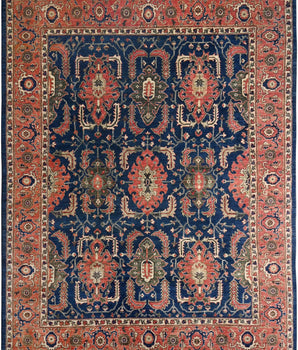 Handknuten Farahan Oriental carpet, classic design, 343x267 cm, by Orientmattor with intricate patterns and rich colors.