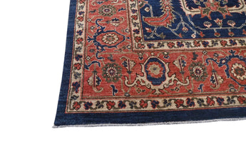 Orientmattor handknuten Farahan oriental rug, classic carpet with intricate patterns, measuring 343x267 cm.