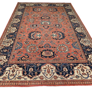 Orientmattor Handknuten Farahan Oriental carpet, classic design, 431 x 306 cm with intricate patterns and rich colors.