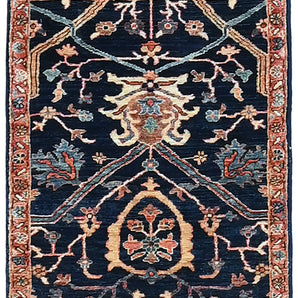 Handknuten Farahan Oriental rug, 82x68 cm, classic design by Orientmattor, featuring intricate patterns and rich colors.